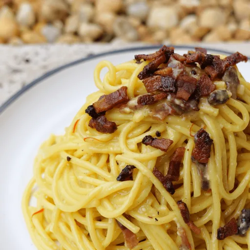 Pasta cremosa al azafrán