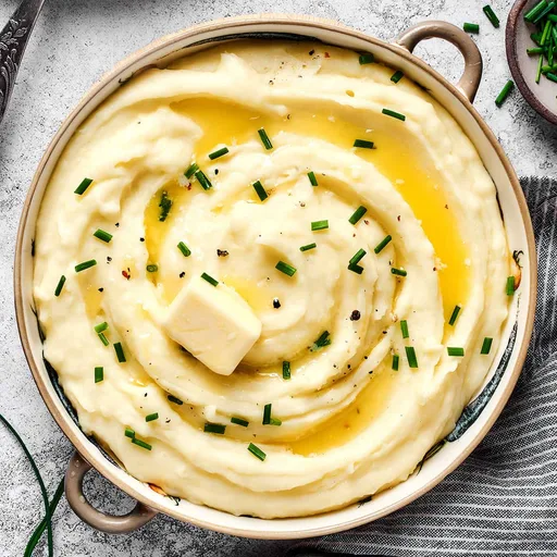 Purê de batatas com leitelho