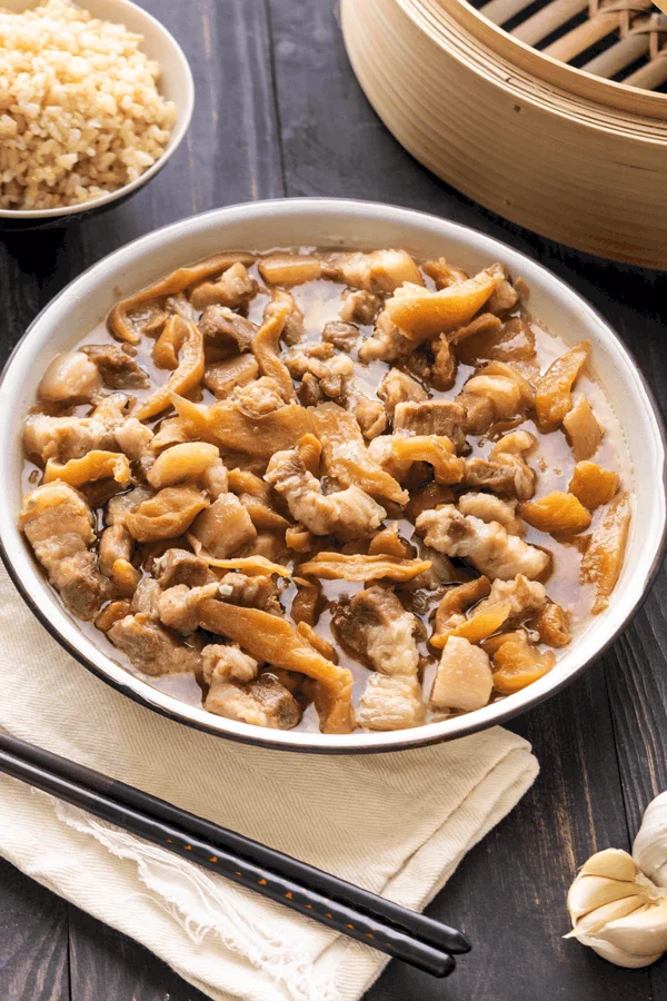 Steamed Pork Belly with Salted Radish