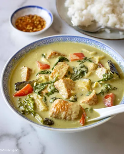 Curry verde de pollo