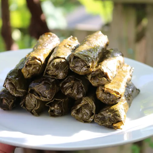 Lebanese Stuffed Grape Leaves (warak enab bi zeit)