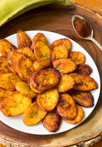 Plátano frito picante