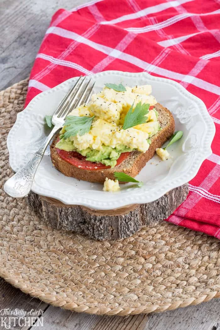 Scrambled Egg Avocado Toast