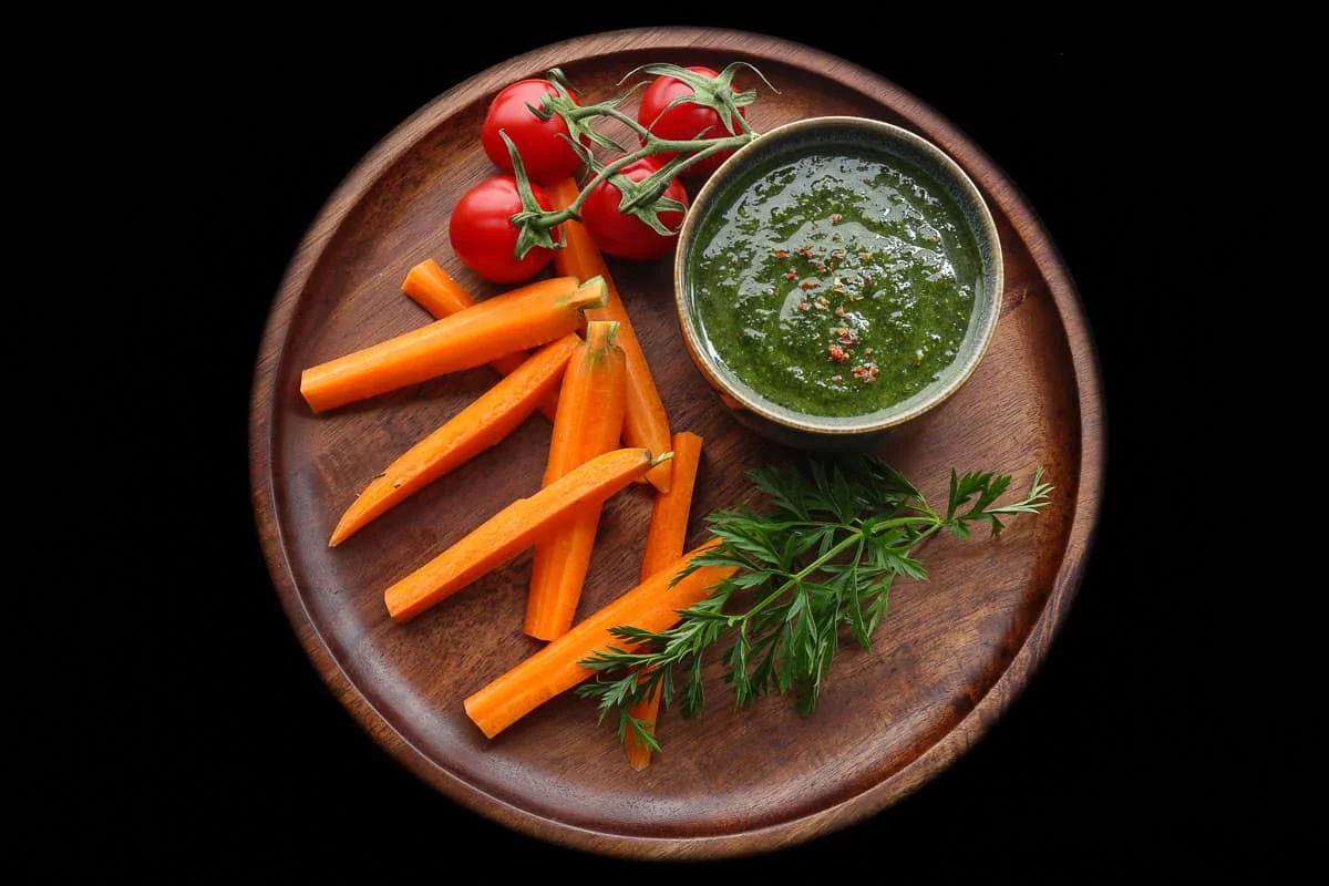 Carrot top pesto