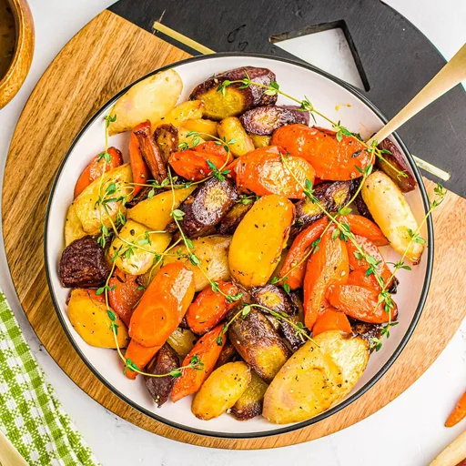 Zanahorias asadas en freidora de aire
