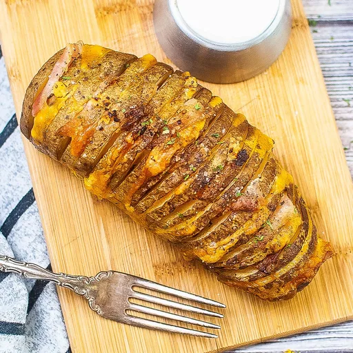 Air Fryer Hasselback Potatoes Recipe