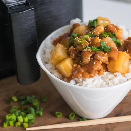 Receta de pollo agridulce en freidora de aire