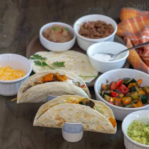 Tortillas de farine Rotimatic pour tacos végétariens