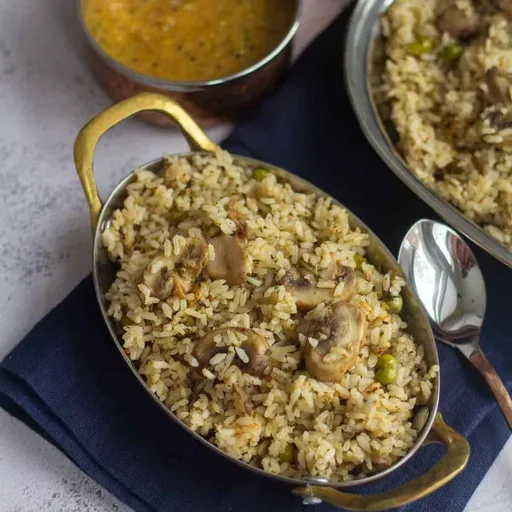 Veg Thalappakatti Biryani | Dindigul Style Mushroom Biryani