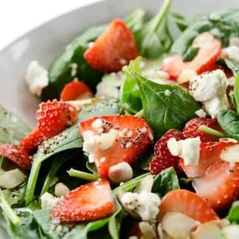 Receta de sabrosa ensalada de espinacas
