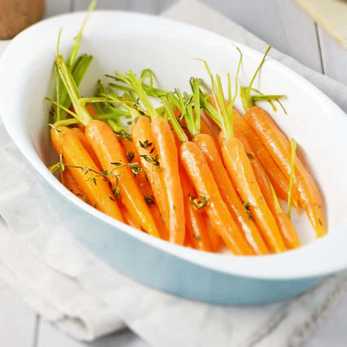 Zanahorias glaseadas a la naranja con mantequilla vegana