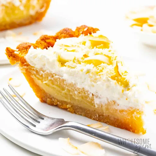 Tarta cremosa de coco