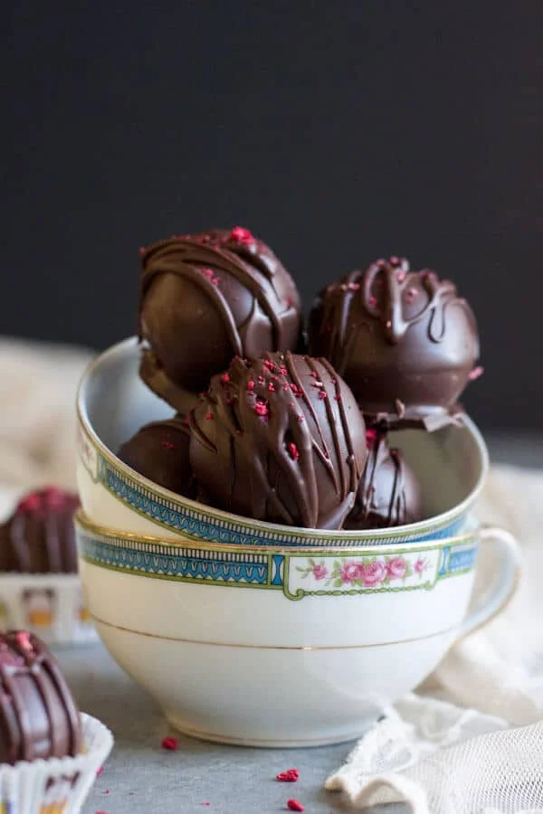 Raspberry Chocolate Truffles
