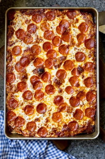 Pizza de focaccia de masa madre con harina recién molida