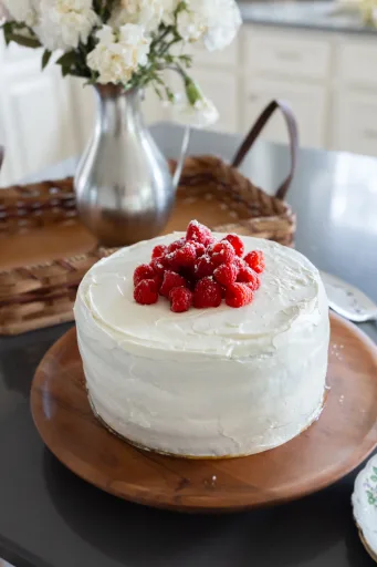 Whole Wheat Raspberry Honey Cake