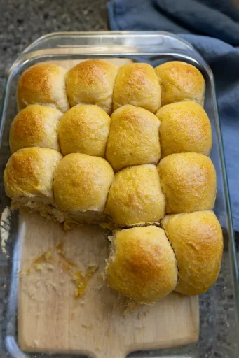 Whole Wheat Sourdough Dinner Rolls