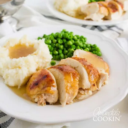Pollo jugoso a la olla de cocción lenta