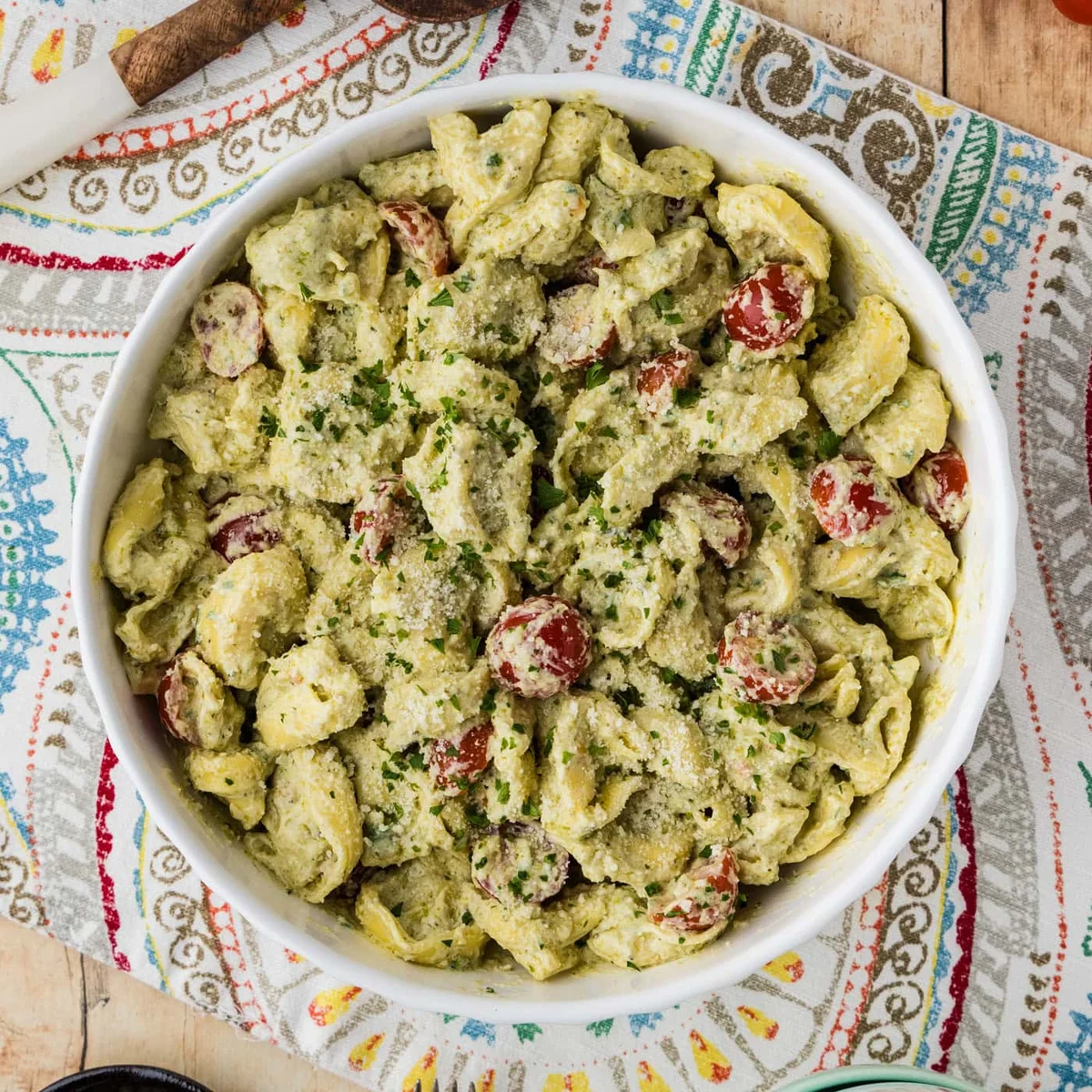 Tortellini Pesto Pasta Salad