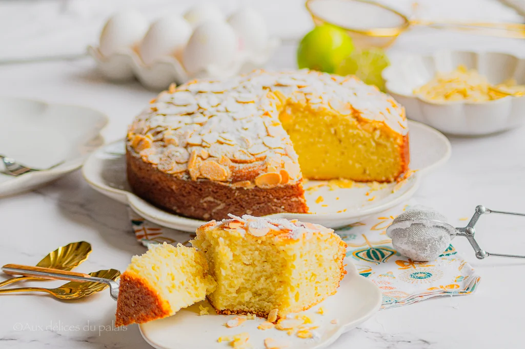 Italian ricotta, lemon and almond cake