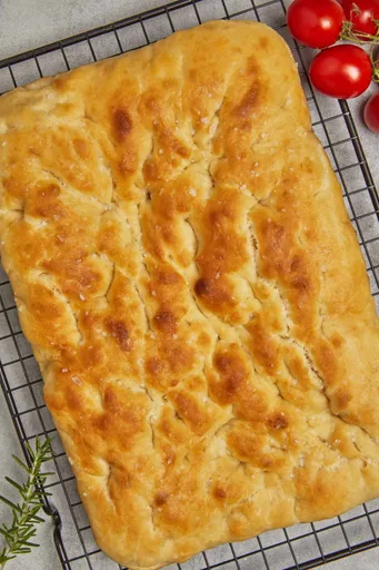 Focaccia sin necesidad de amasar