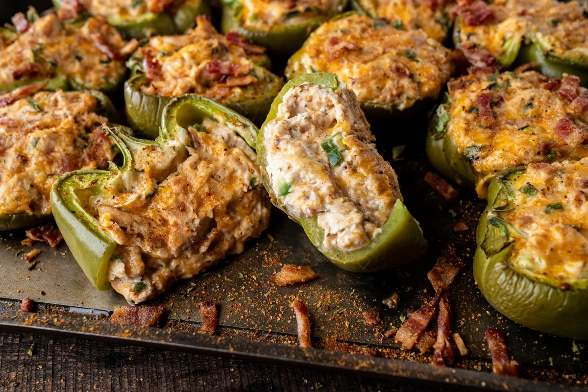 Jalapeno Popper Stuffed Bell Peppers