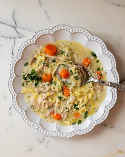 Chicken and Cheddar Rice Soup