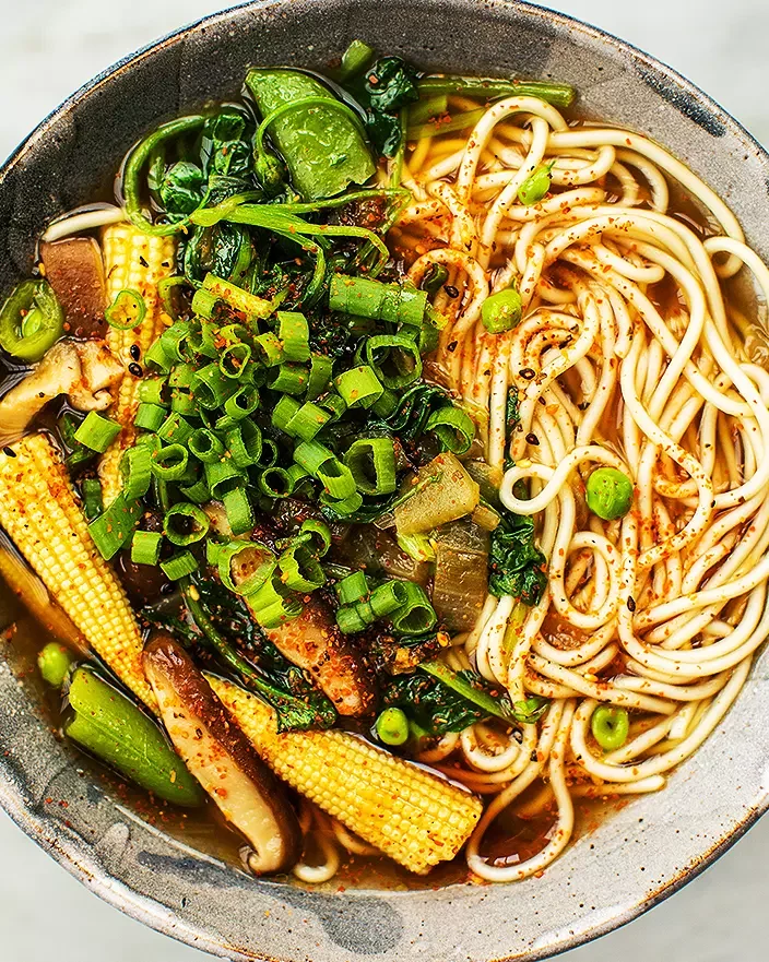Easy Sesame-Ginger Noodle Soup