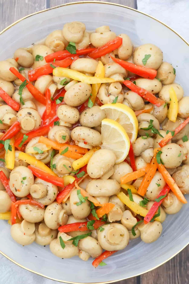 Marinated Mushrooms Salad