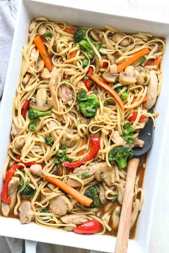 Salteado de pollo con verduras