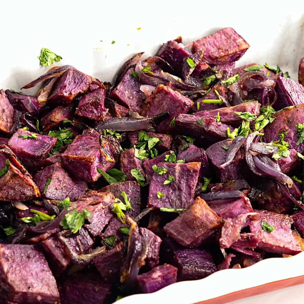 Oven Roast Purple Sweet Potato
