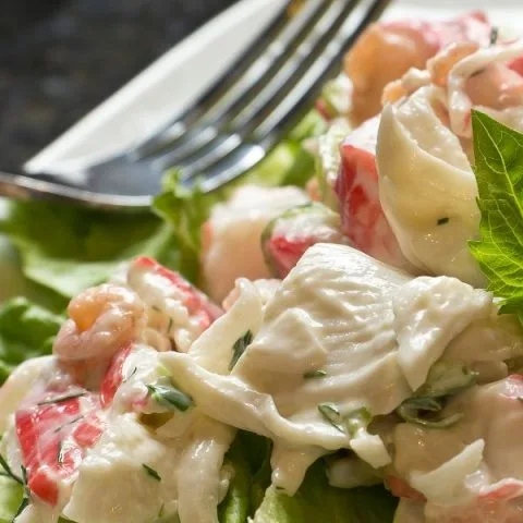 Receta de ensalada de marisco española