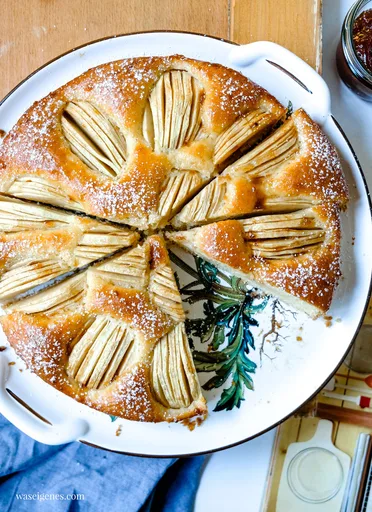 Versunkener Apfelkuchen – einfaches Rezept für Apfelkuchen, sehr fein