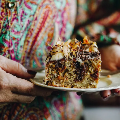 Pastel de plátano y caramelo