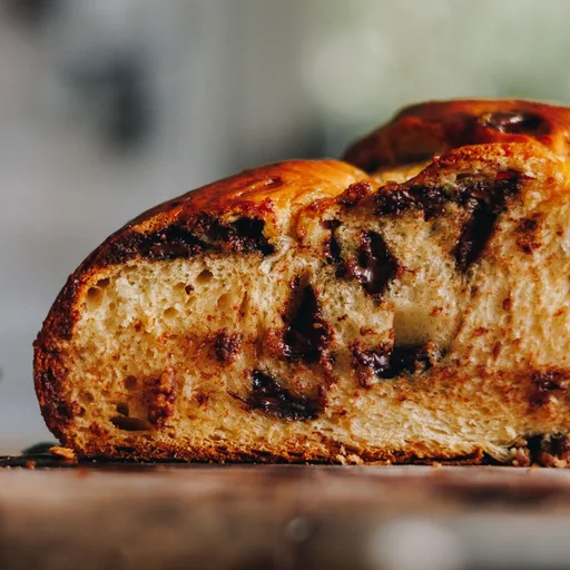 Braided Brioche Chocolate Chip Bread - Parāoa Tōpuku Me Ngā Titipi Tiakarete