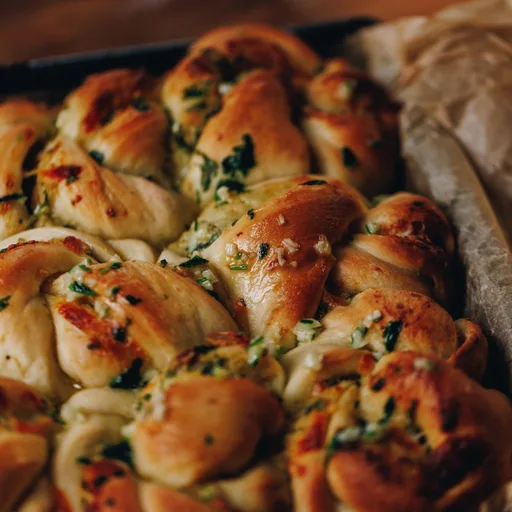 Roasted Garlic Knots - Pona Kāriki Tunu