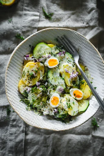 Nordischer Frühlings Kartoffelsalat