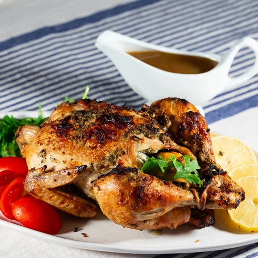Pollo asado a cocción lenta