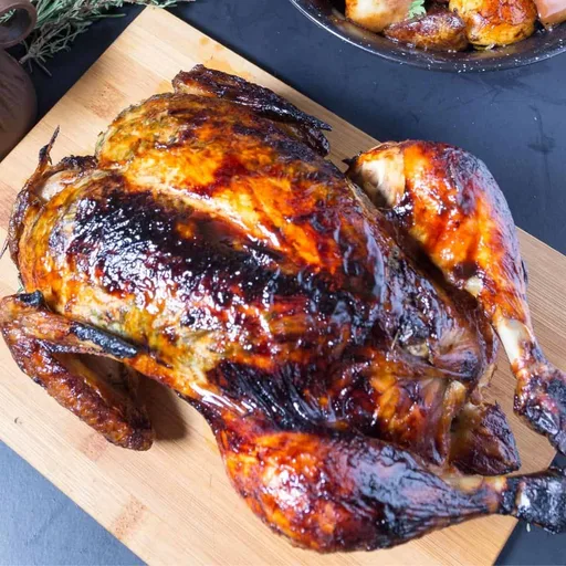 Maple Roast Chicken with Fruits and Veggies