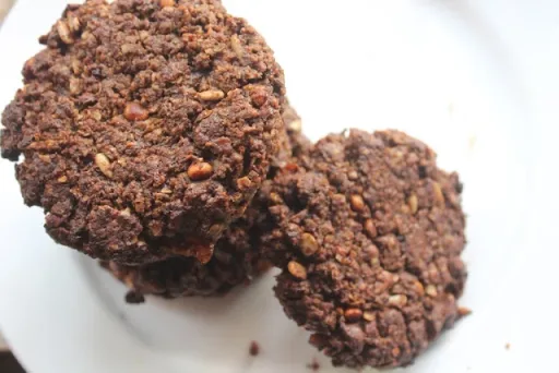 Eggless Chocolate Oatmeal Cookies Recipe
