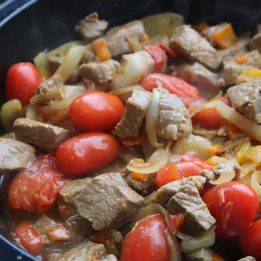 Meat and Tomato Stir Fry