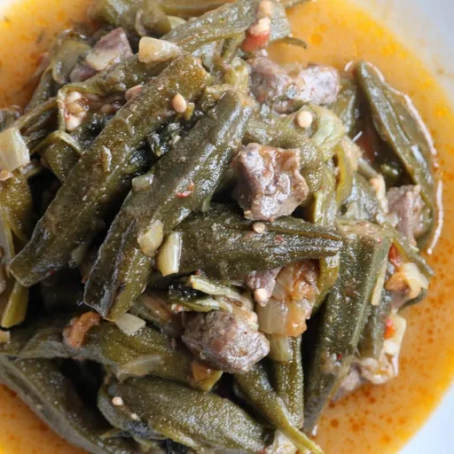 Lebanese Okra Stew with Meat (Bamia bi Lahme)