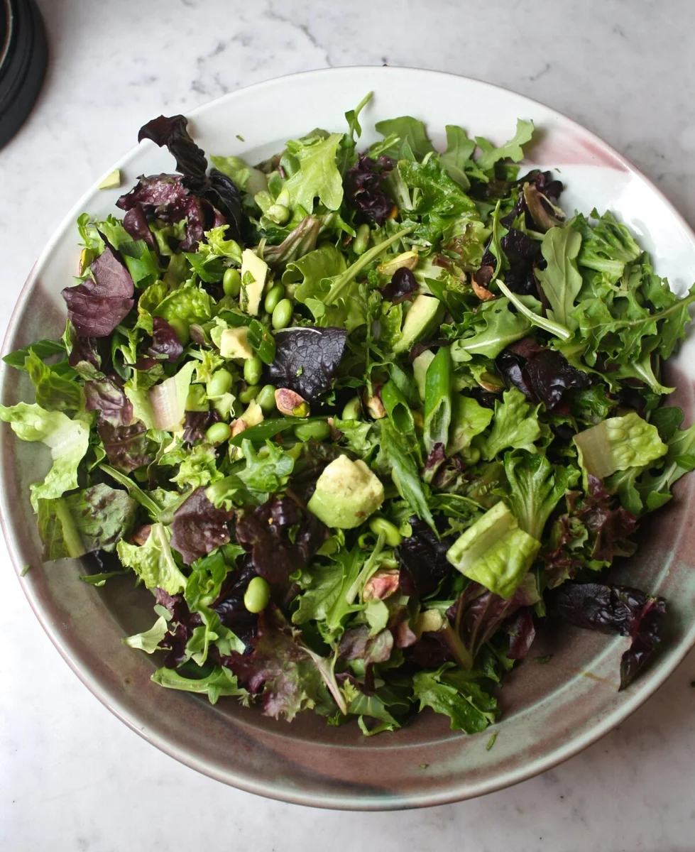 Herbed Salad with Grapefruit Cardamom Vinaigrette
