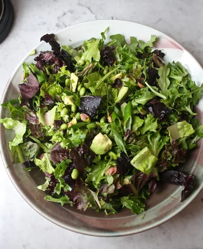 Herbed Salad with Grapefruit Cardamom Vinaigrette