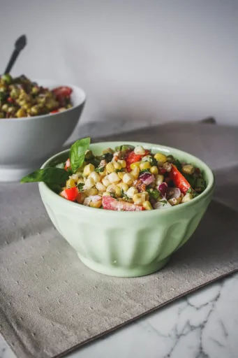 Sweet Corn Salad with Asparagus & Tomatoes