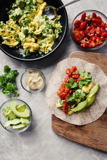 Vegetarian Breakfast Burritos