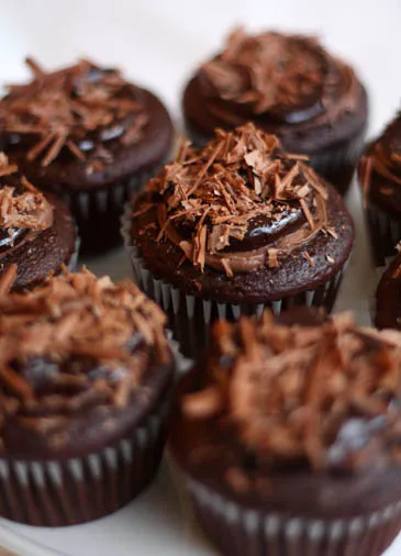 Vegan Triple Chocolate Cupcakes