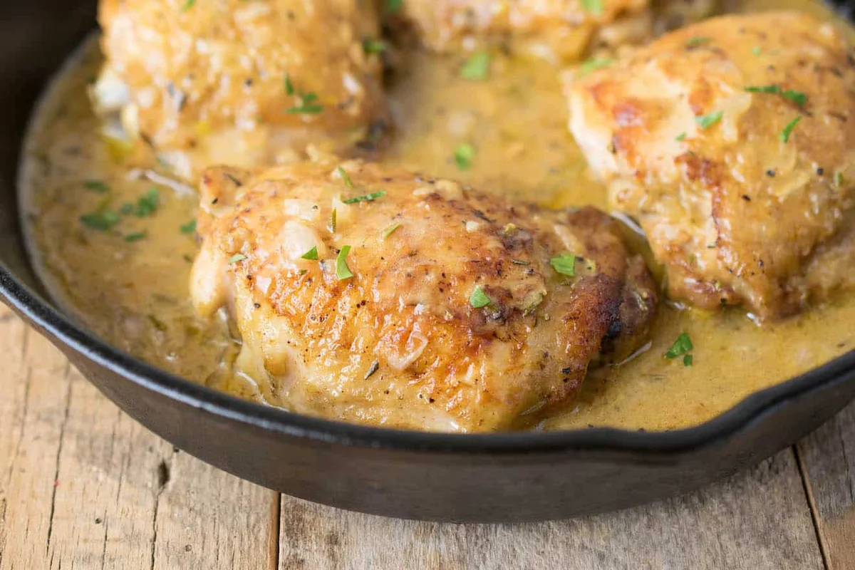 Easy Skillet Dijon Chicken