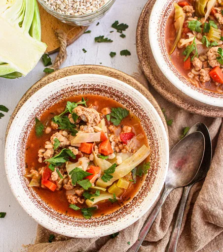 Soupe façon cigare au chou