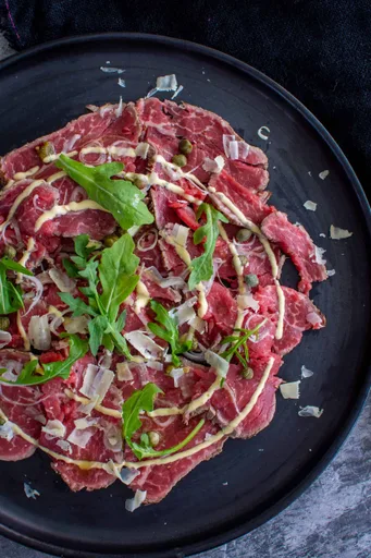 Beef Carpaccio, Anchovy Aioli
