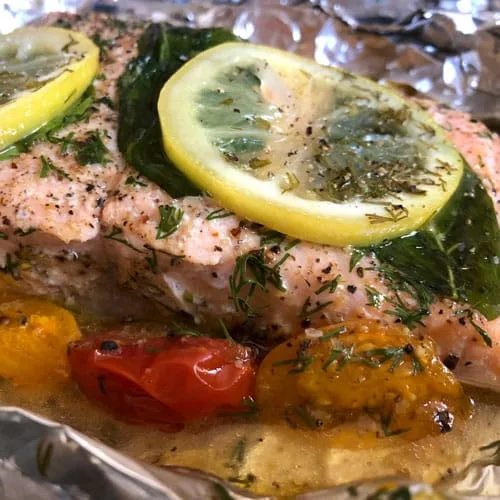 Pescado en papillote